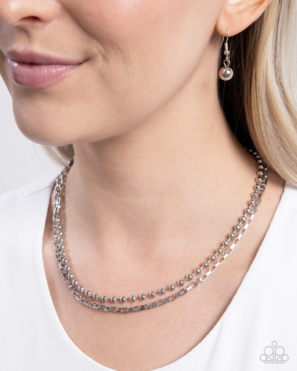 Laidback Layers Silver Necklace - Jewelry by Bretta