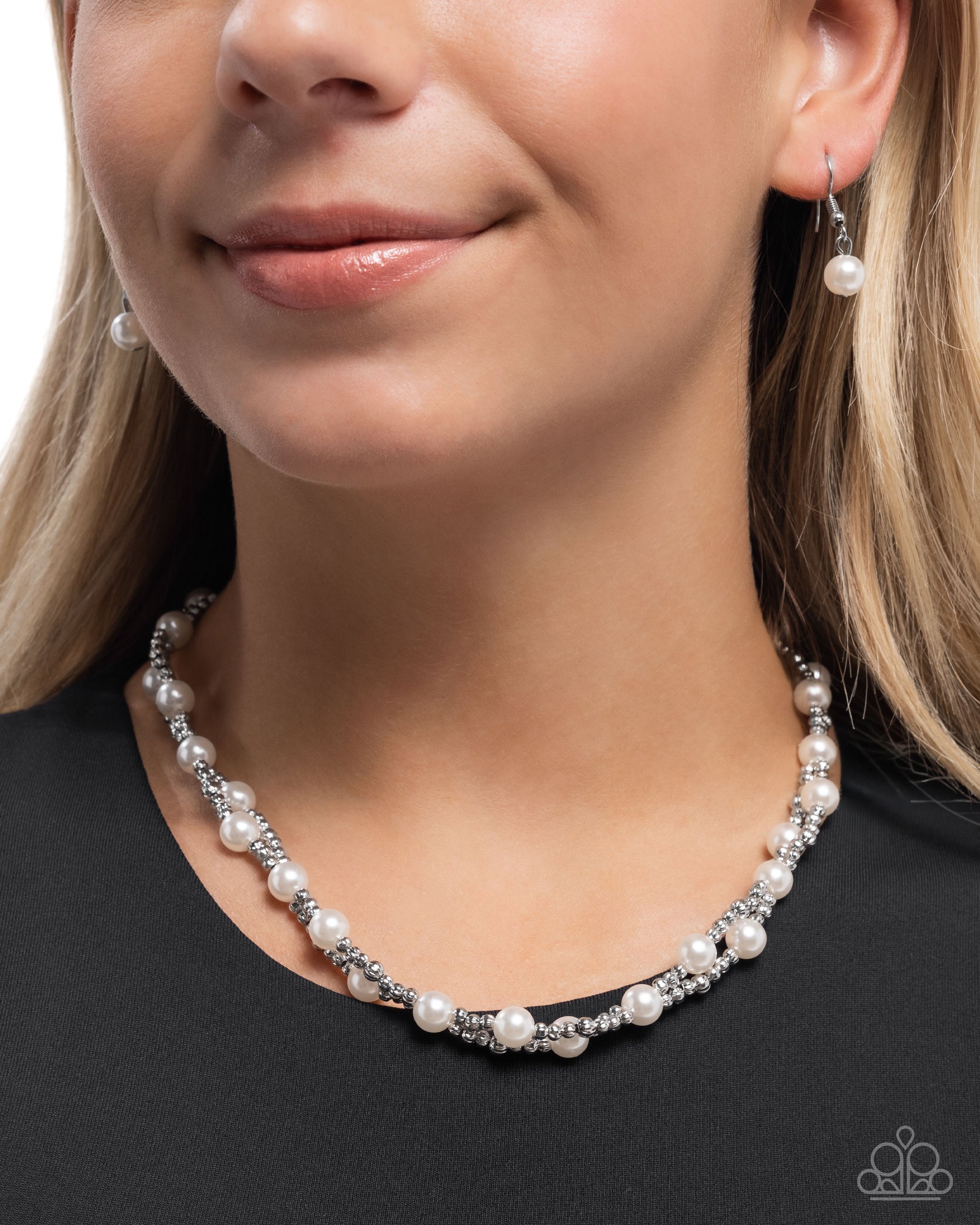 Pearl Pace White Necklace - Jewelry by Bretta