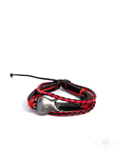 Lead Guitar Red Bracelet - Jewelry by Bretta