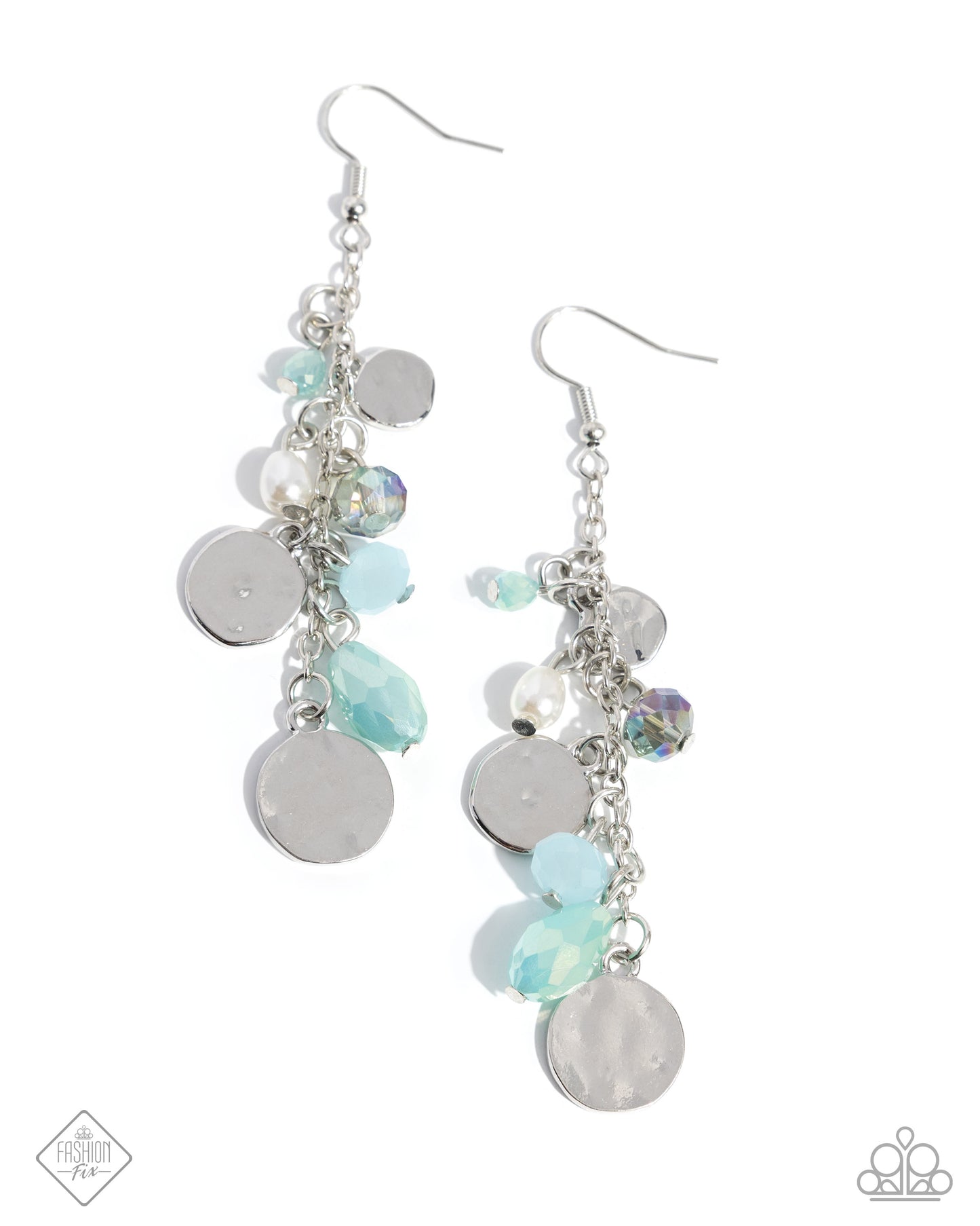 Refreshing Rapture blue and green beaded fishhook earrings by Jewelry by Bretta