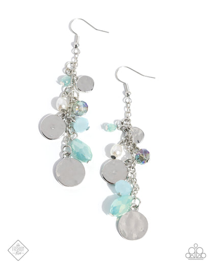 Refreshing Rapture blue and green beaded fishhook earrings by Jewelry by Bretta