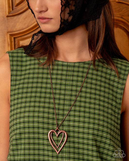 Lets HEART At the Very Beginning Copper Necklace - Jewelry by Bretta