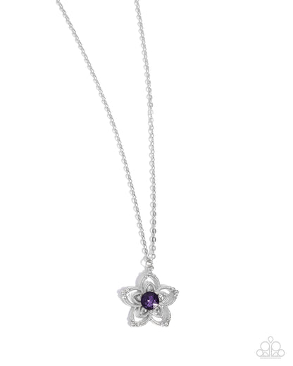 Floral Flow Purple Necklace - Jewelry by Bretta