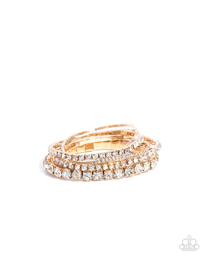 Persistent Pizzazz Gold Bracelets - Jewelry by Bretta