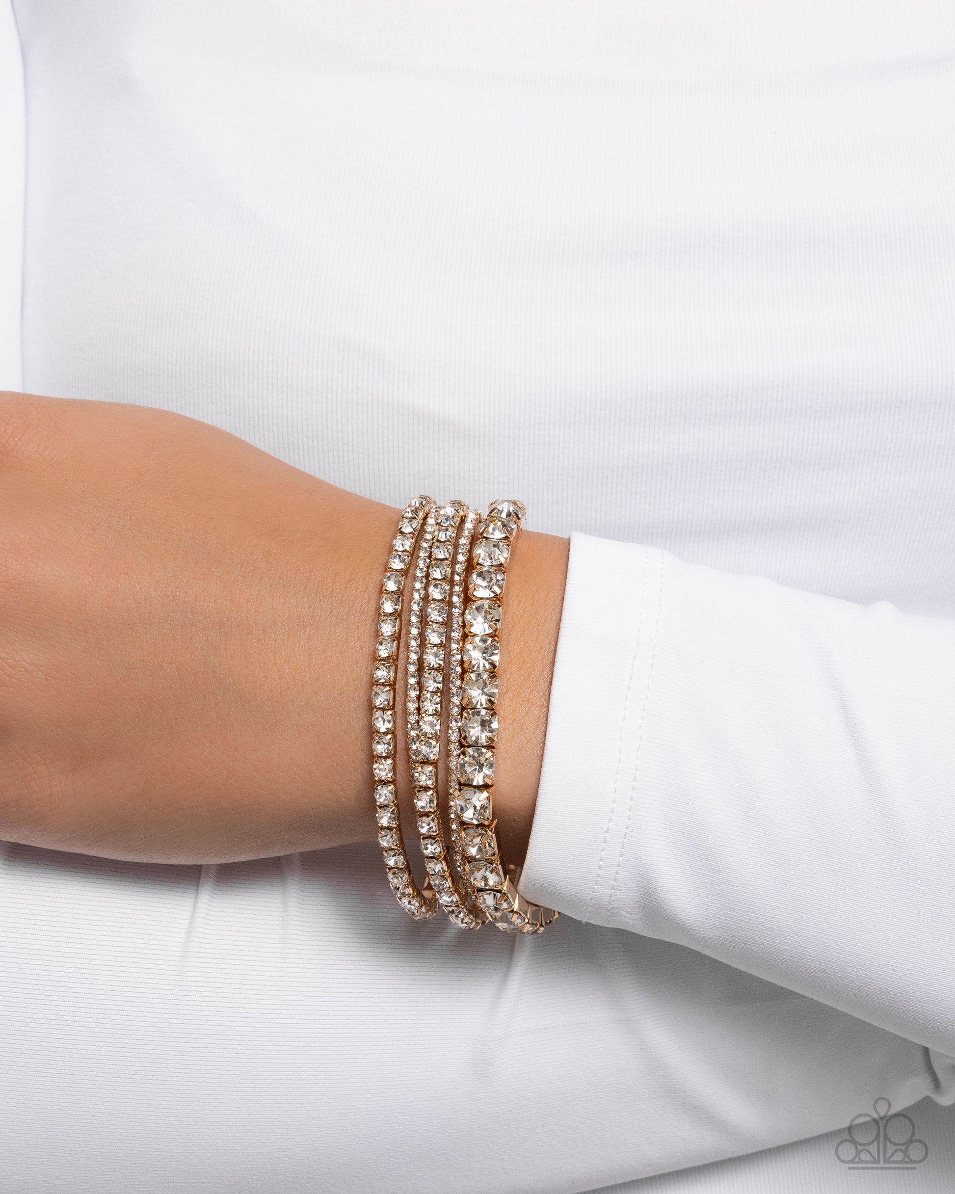 Persistent Pizzazz Gold Bracelets - Jewelry by Bretta