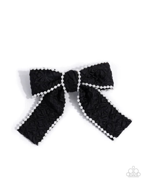 Coquette Charm Black Hair Bow - Jewelry by Bretta