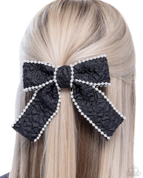 Coquette Charm Black Hair Bow - Jewelry by Bretta
