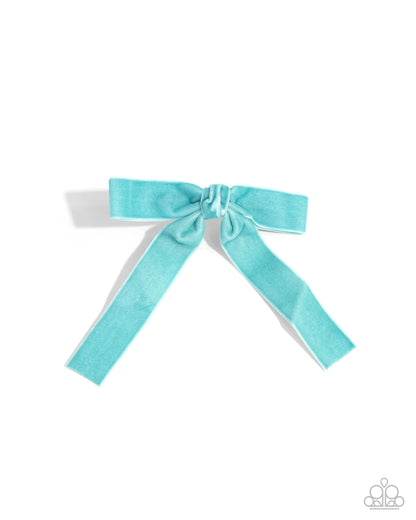 Sophisticated Strategy Blue Hair Bow - Jewelry by Bretta