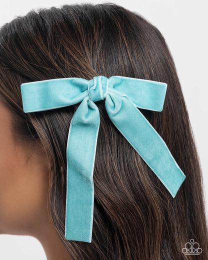 Sophisticated Strategy Blue Hair Bow - Jewelry by Bretta