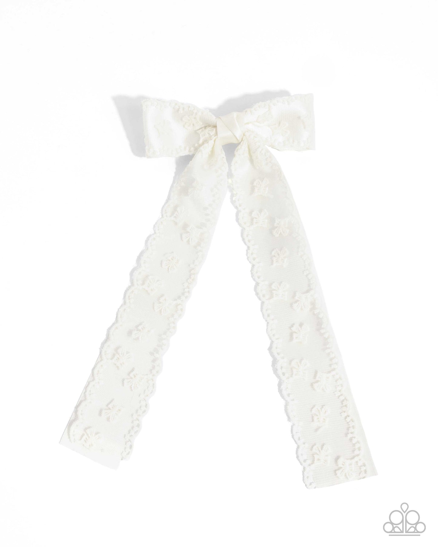 Carefree Coquette White Hair Bow - Jewelry by Bretta