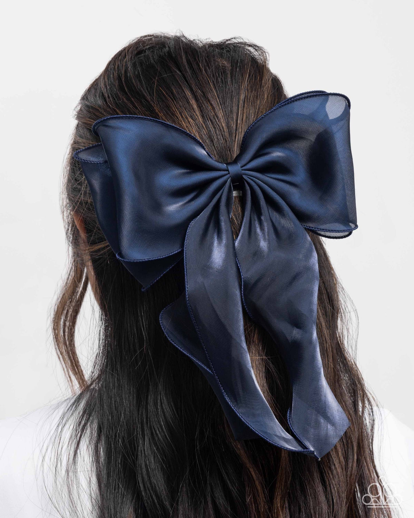 Streamlined Serenade Blue Hair Bow - Jewelry by Bretta