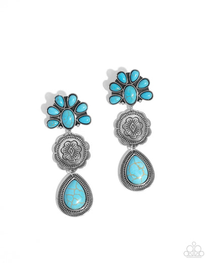 Handcrafted Haul Blue Earrings - Jewelry by Bretta