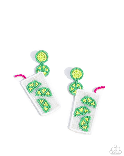 Lavish Limes Green Earrings - Jewelry by Bretta