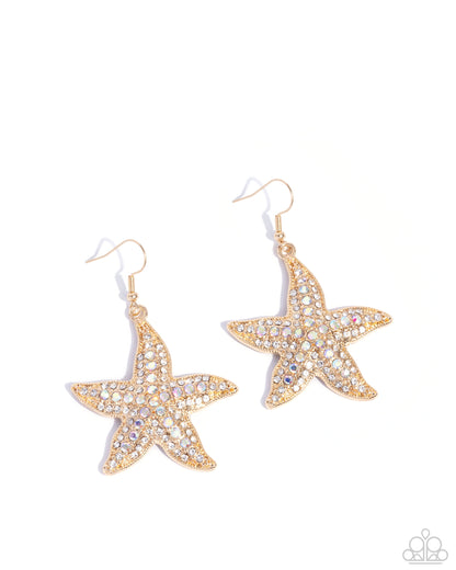 Starfish Spectacle Gold Earrings - Jewelry by Bretta