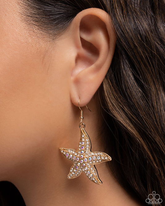 Starfish Spectacle Gold Earrings - Jewelry by Bretta