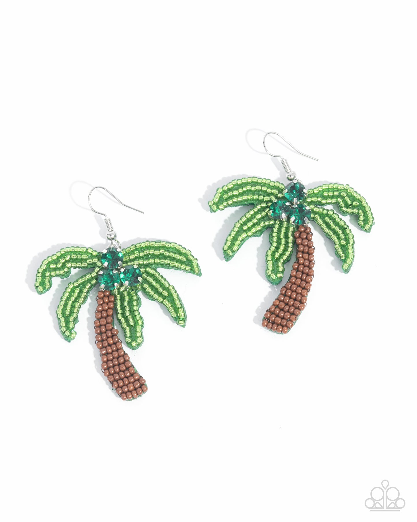 Pampered Palm Tree Green Earrings - Jewelry by Bretta