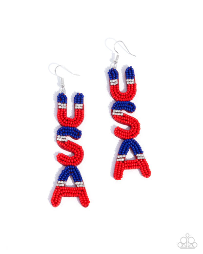 Pampered Patriot Multi Earrings - Jewelry by Bretta