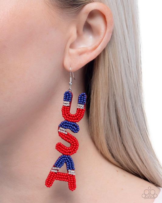 Pampered Patriot Multi Earrings - Jewelry by Bretta