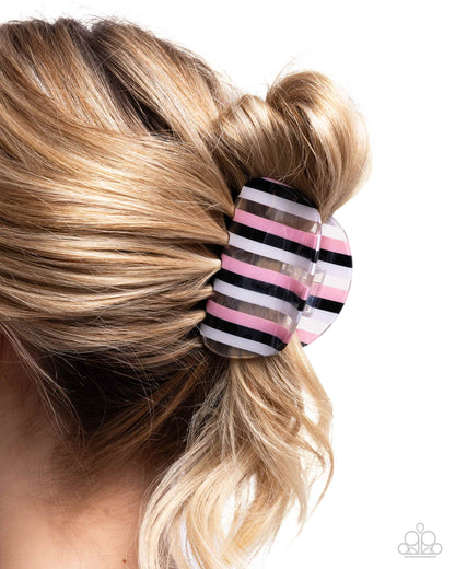 Linear Legato Pink Hair Claw Clip - Jewelry by Bretta