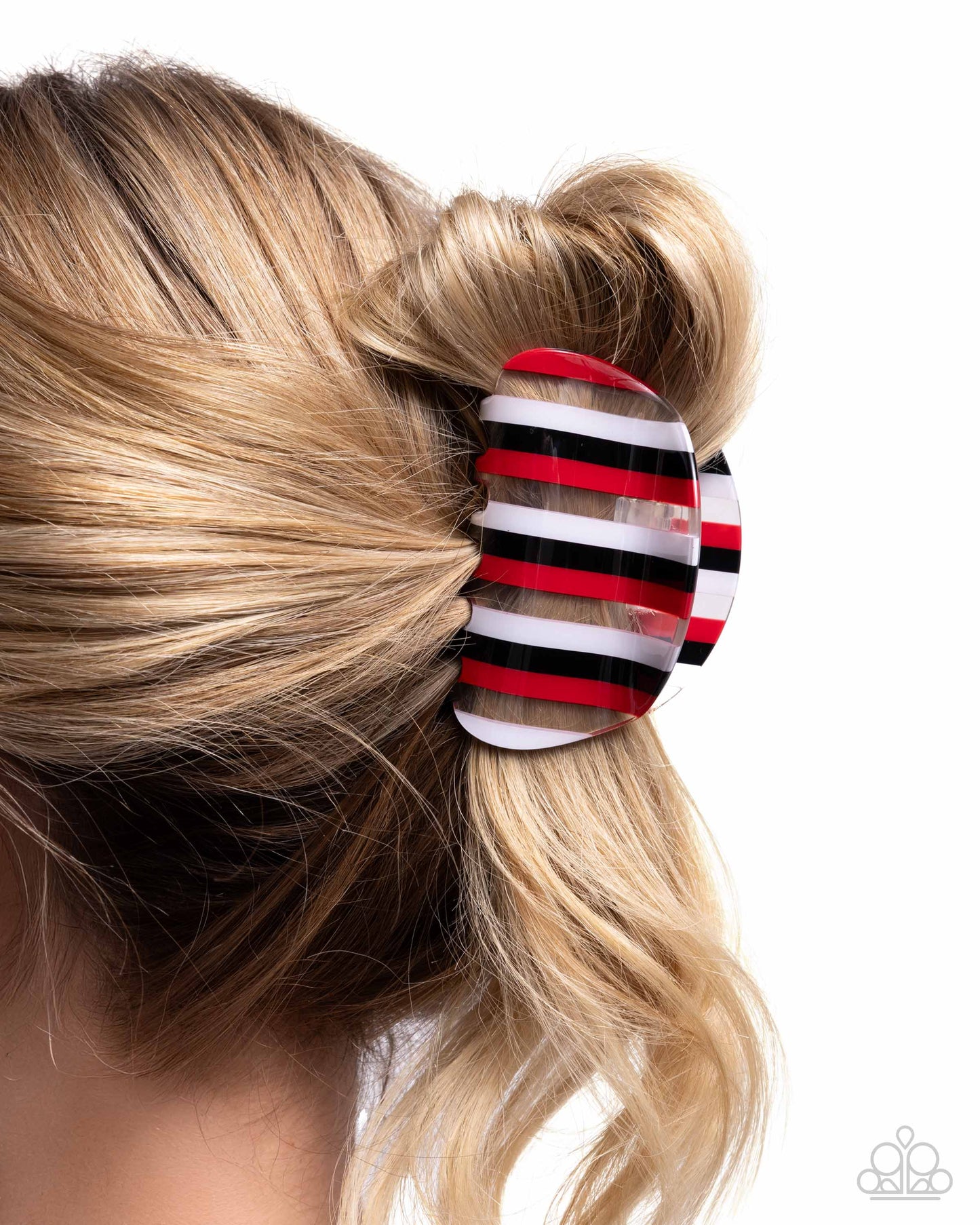 Linear Legato Red Hair Clip - Jewelry by Bretta