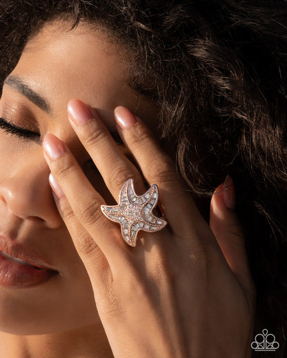 Starfish Scope Rose Gold Ring - Jewelry by Bretta