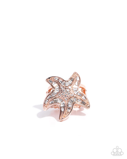 Starfish Scope Rose Gold Ring - Jewelry by Bretta