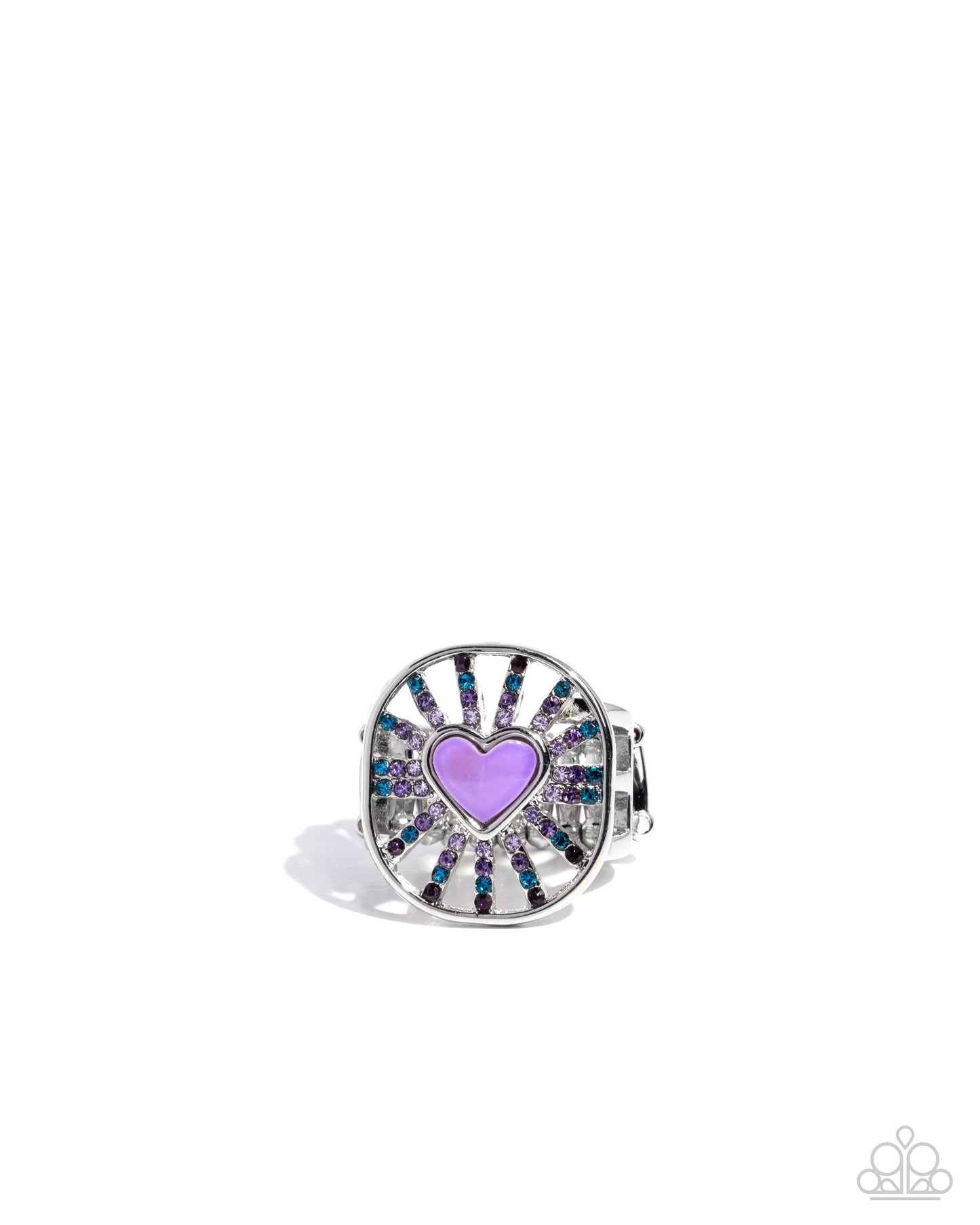 Heartburst Haute Purple Ring - Jewelry by Bretta