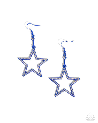 Steady Stars Blue Earrings - Jewelry by Bretta
