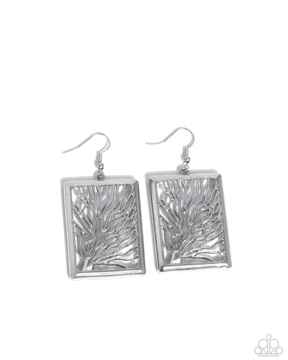 Textured Trial Silver Earrings - Jewelry by Bretta
