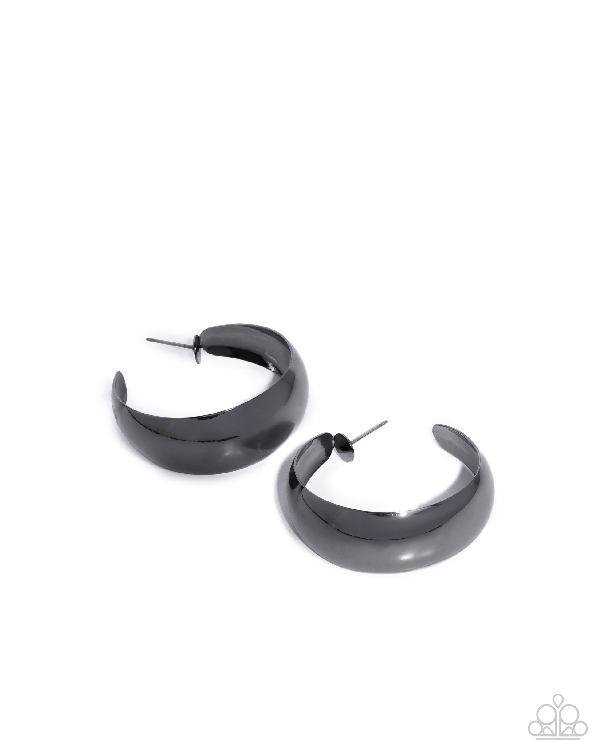 Hammered Heritage Black Earrings - Jewelry by Bretta