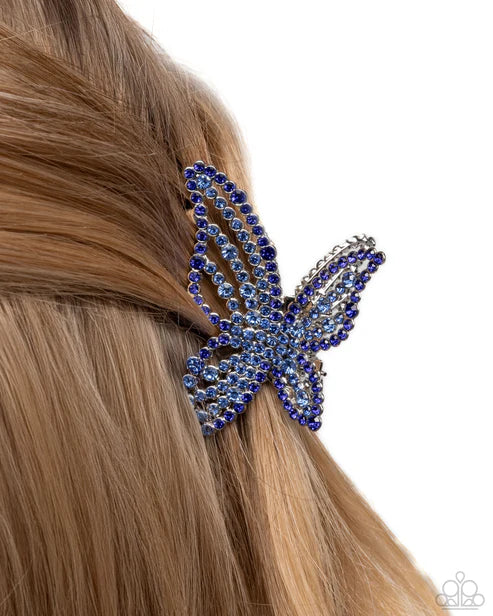 Fluttering Falsetto Blue Hair Clip - Jewelry by Bretta