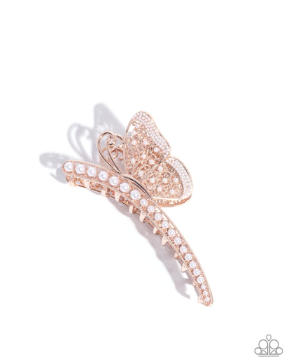 Pastoral Pearls Rose Gold Hair Clip - Jewelry by Bretta