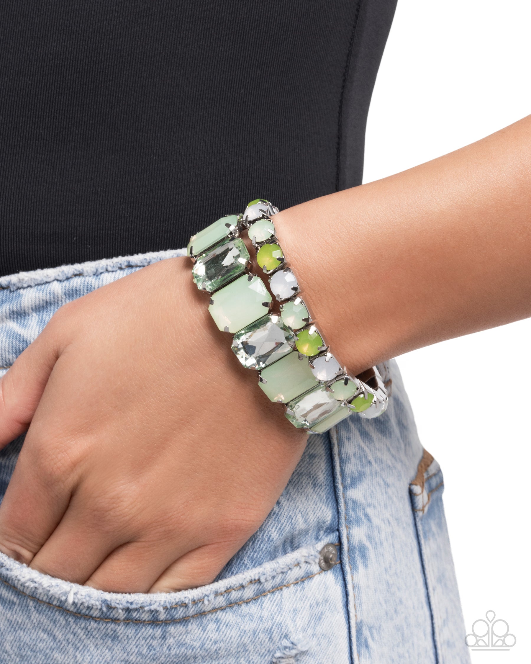 Molten Mogul Green Bracelet - Jewelry by Bretta