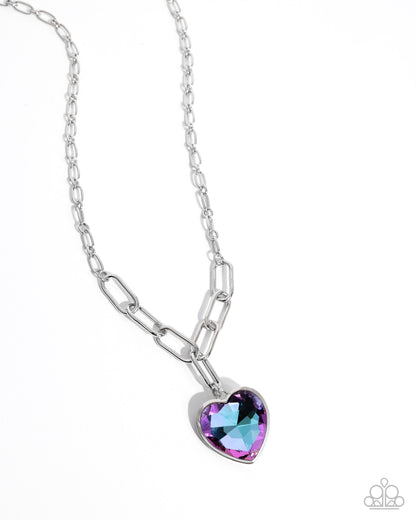 HAUTE Heart Purple Necklace - Jewelry by Bretta