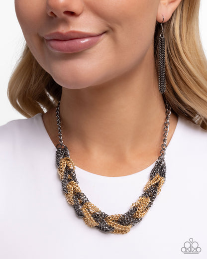 Braided Breakthrough Black Necklace - Jewelry by Bretta