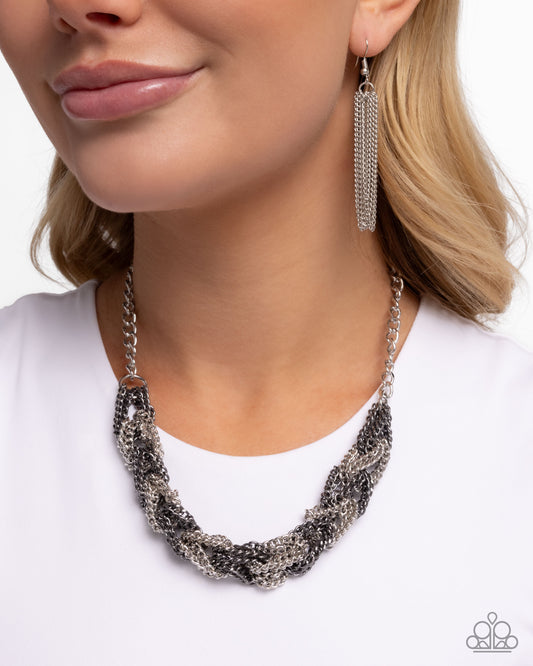 Braided Breakthrough Silver Necklace - Jewelry by Bretta