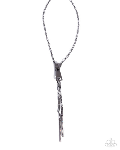 Zipper Zeal - Black-Jewelry By Bretta
