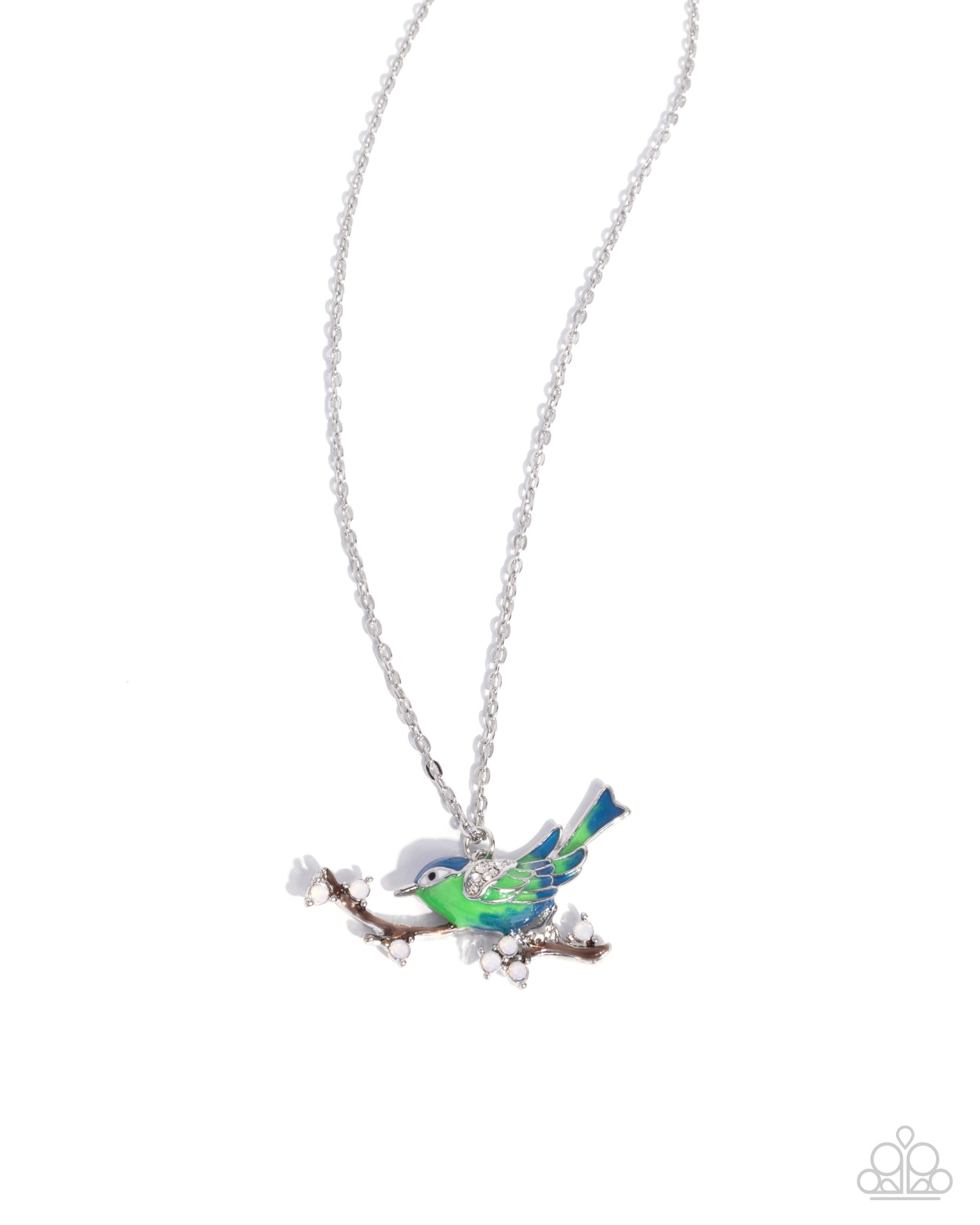 Painted Perch Blue Necklace - Jewelry by Bretta