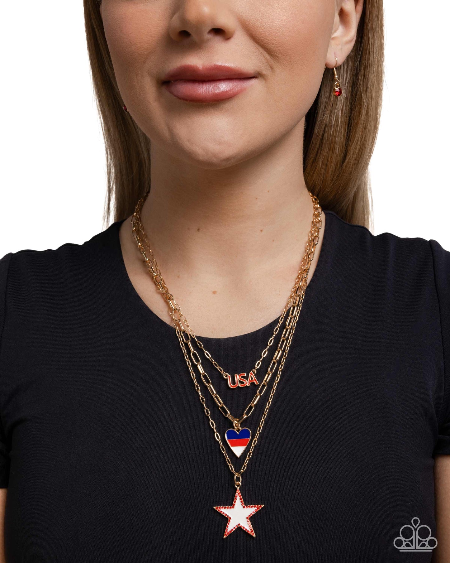 Unforgettable USA Gold Necklace - Jewelry by Bretta