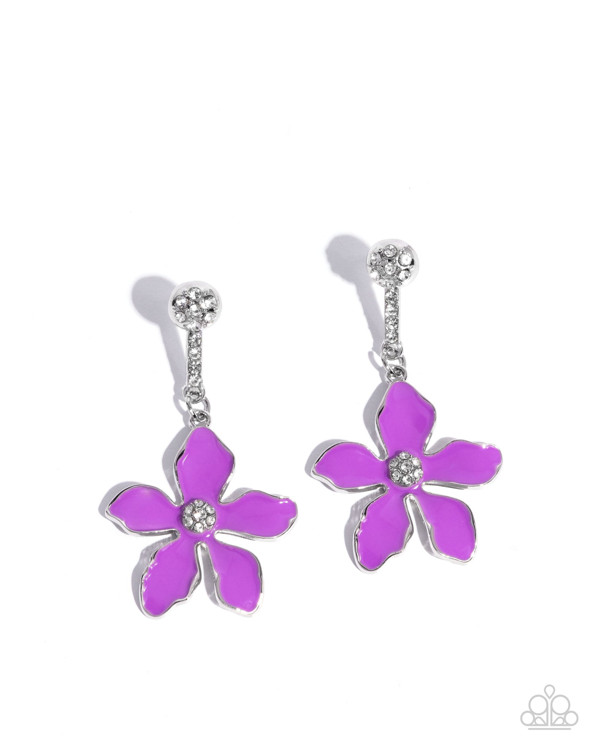 Floral Fleet Purple Earrings - Jewelry by Bretta