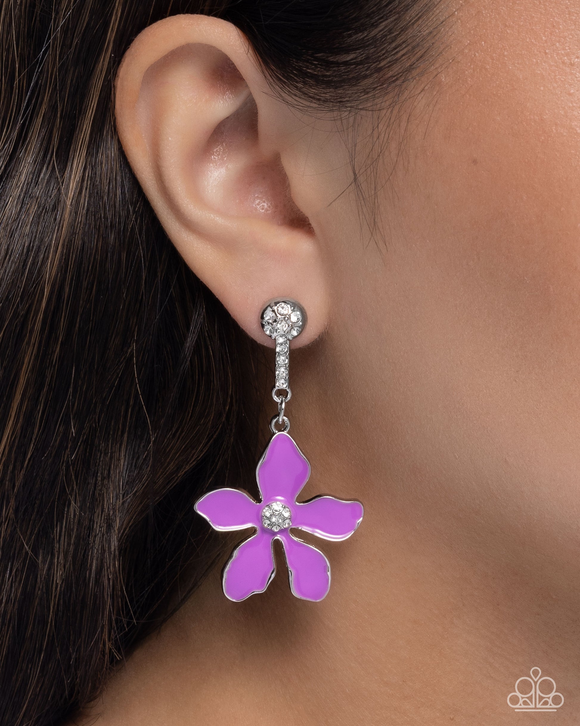 Floral Fleet Purple Earrings - Jewelry by Bretta