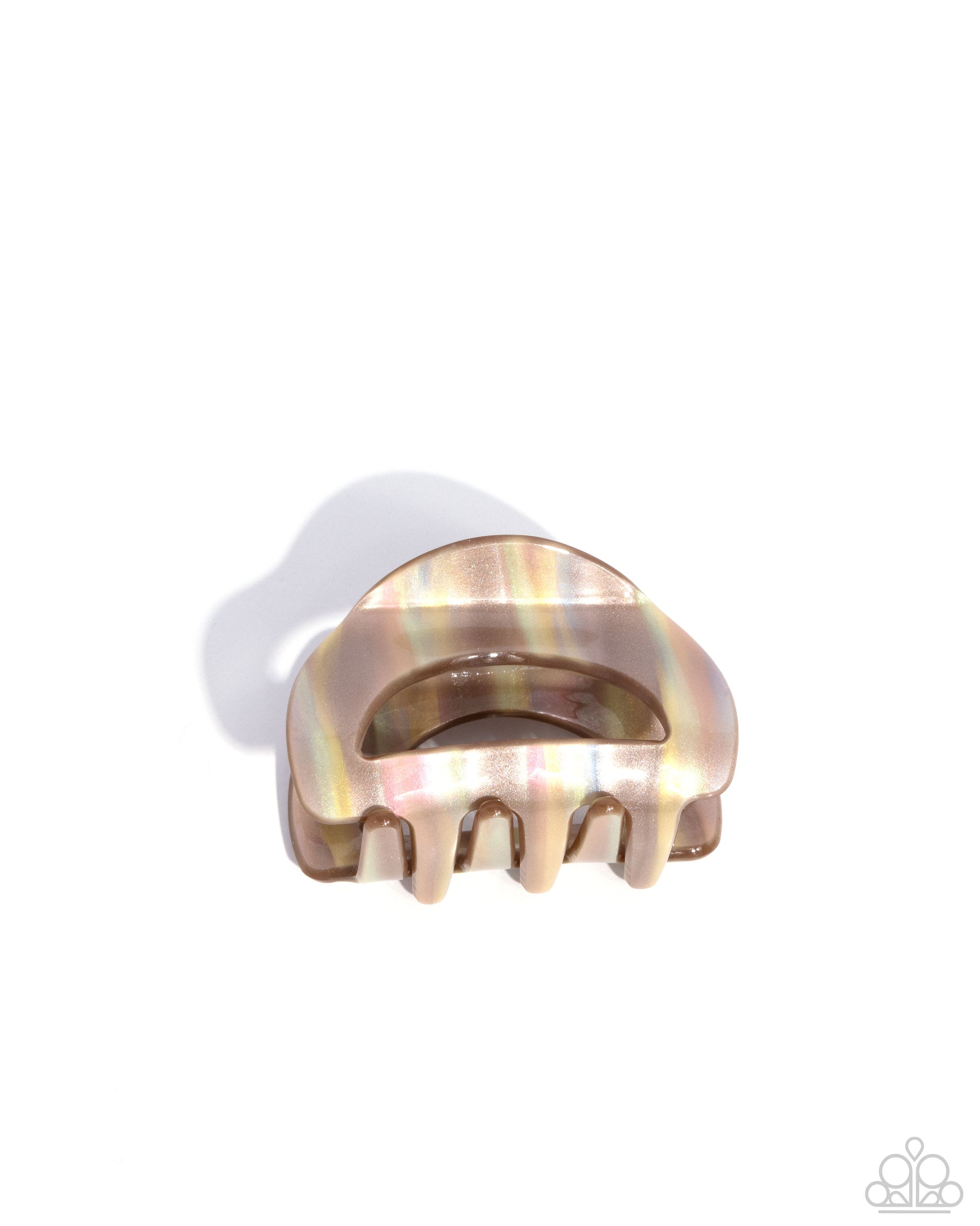 Striped Shopaholic Brown Hair Clip - Jewelry by Bretta