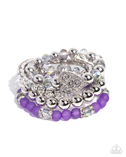 Poetically Plush Purple Bracelet - Jewelry by Bretta