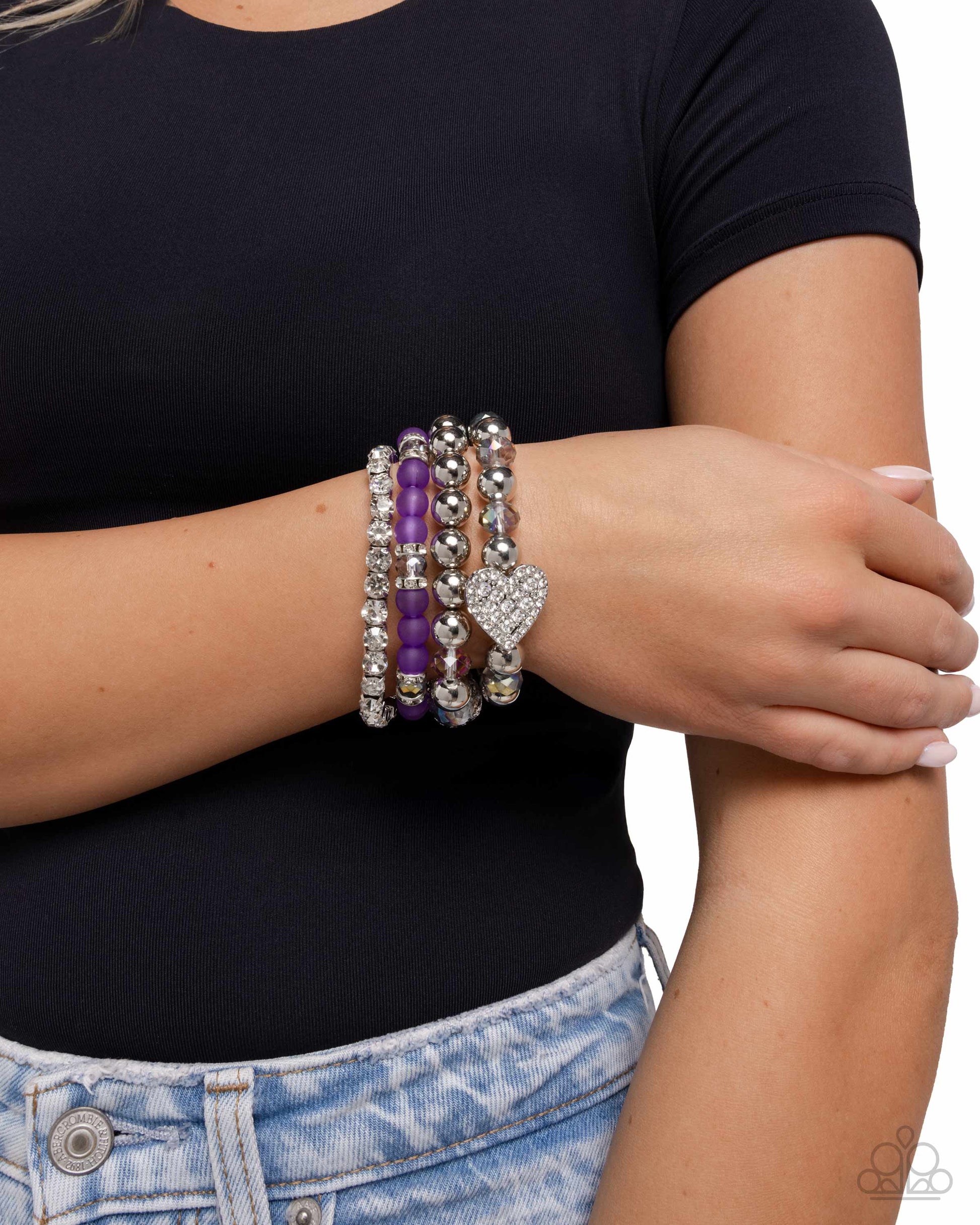 Poetically Plush Purple Bracelet - Jewelry by Bretta