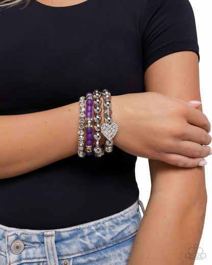 Poetically Plush Purple Bracelet - Jewelry by Bretta
