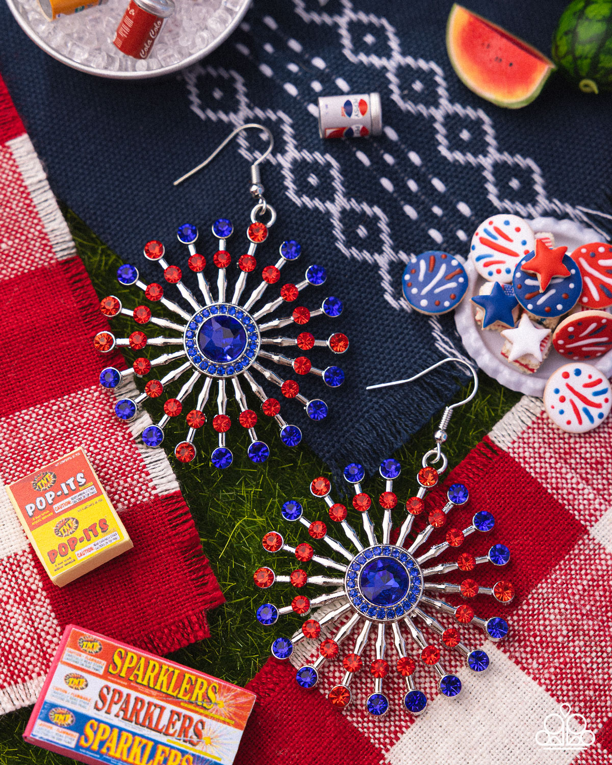 Fierce Firework Multi Earrings - Jewelry by Bretta