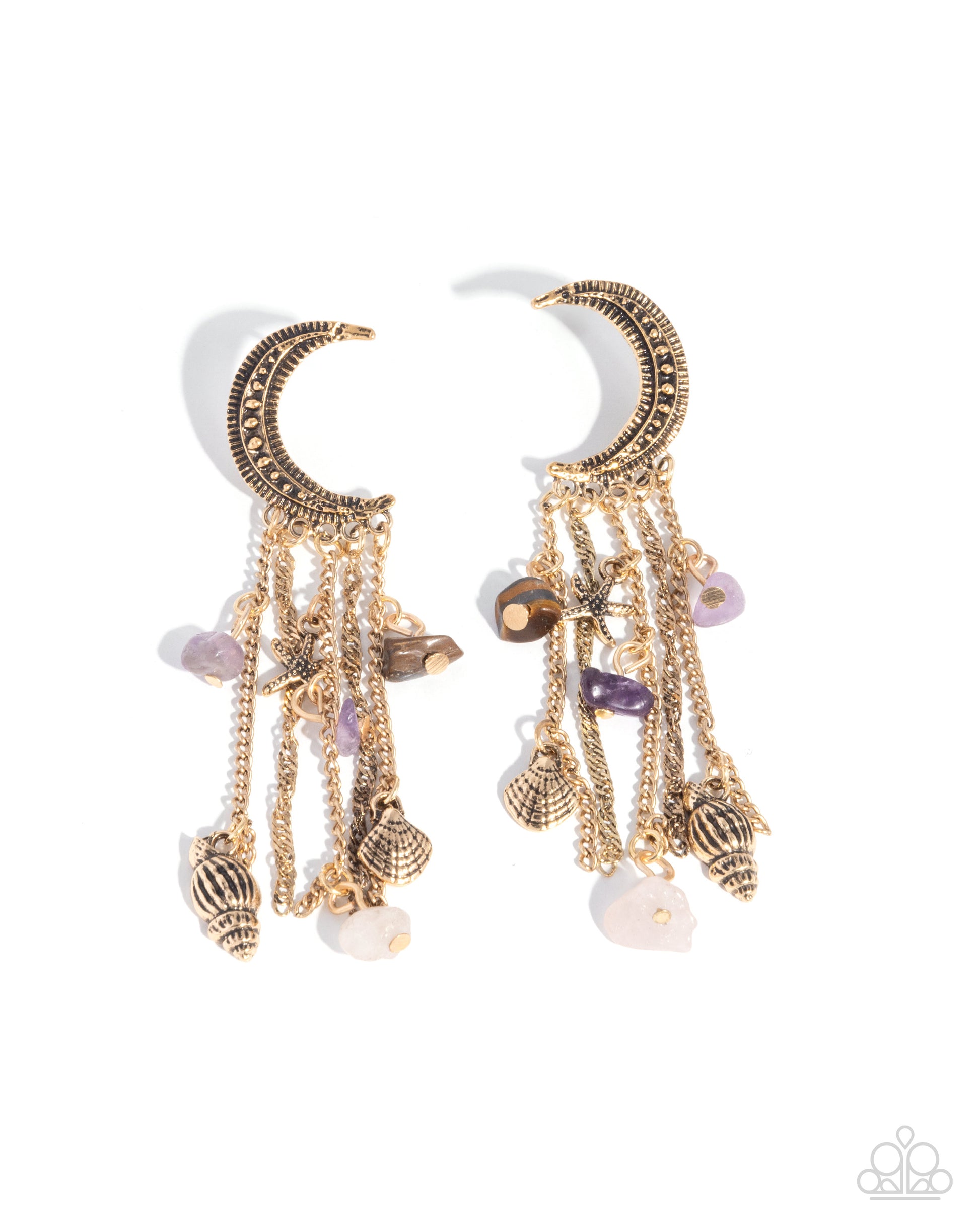 Crescent Call Purple Earrings - Jewelry by Bretta