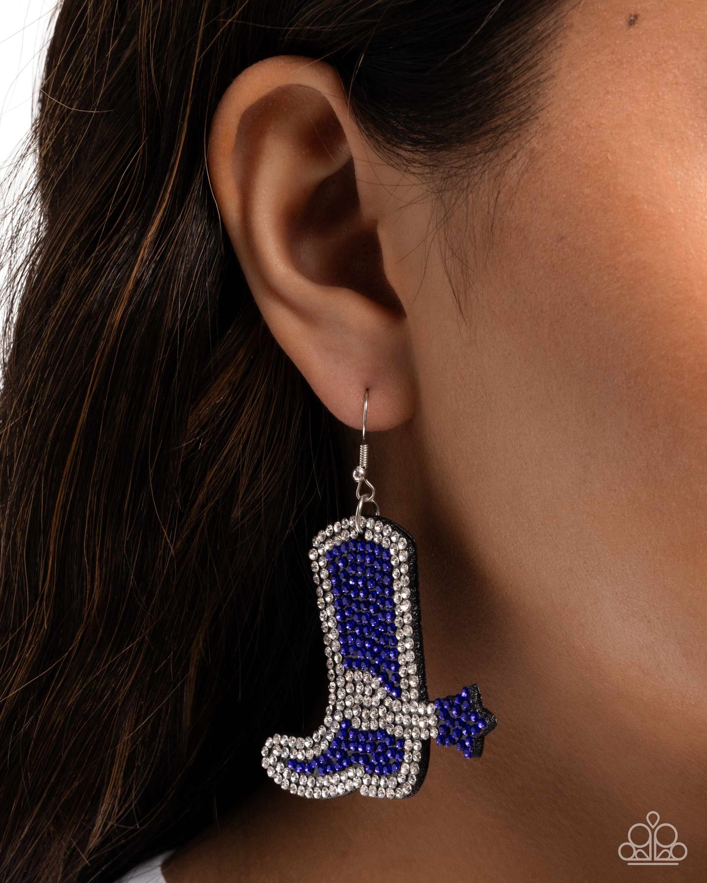 Benevolent Boot Blue Earrings - Jewelry by Bretta