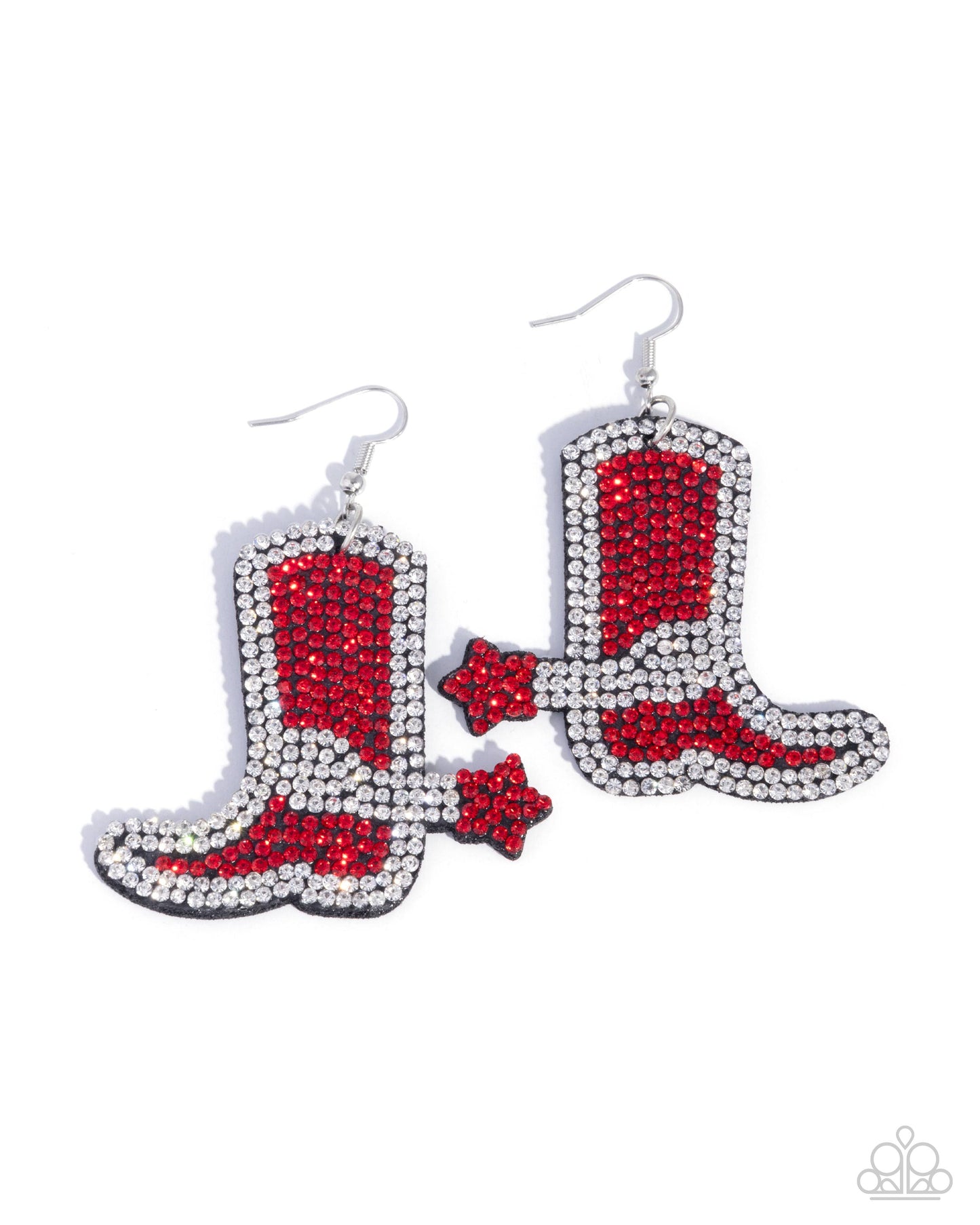 Benevolent Boot Red  Earrings - Jewelry by Bretta