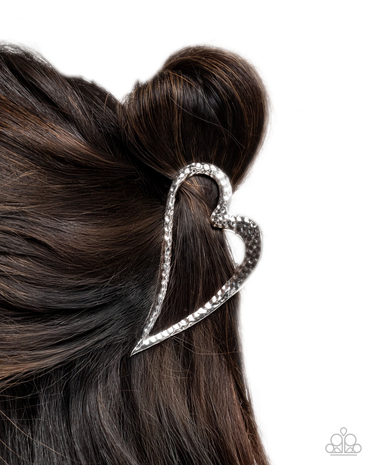 Heartfelt Hint Silver Claw Clip - Jewelry by Bretta